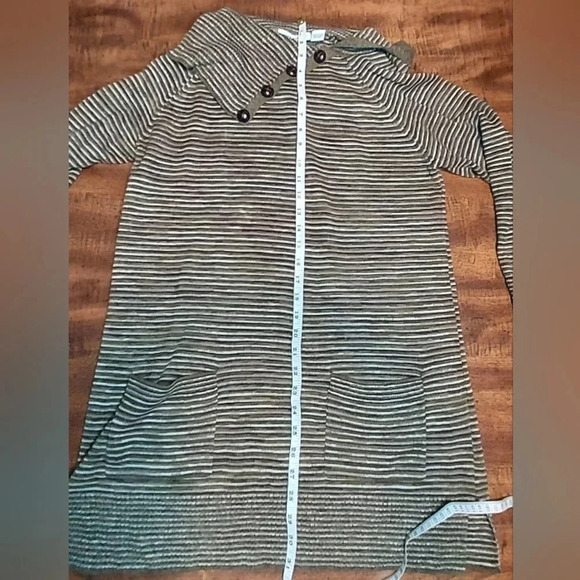 EightEightEight Women's L Split Turtle Neck Pullover Sweater Cotton Long Sleeve - Picture 9 of 9